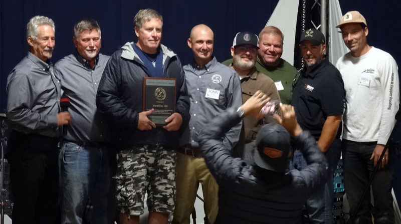 Jon Hill of Greenstone Slate was presented with the coveted Lifetime Achievement Award by the SRCA Board of Directors.
