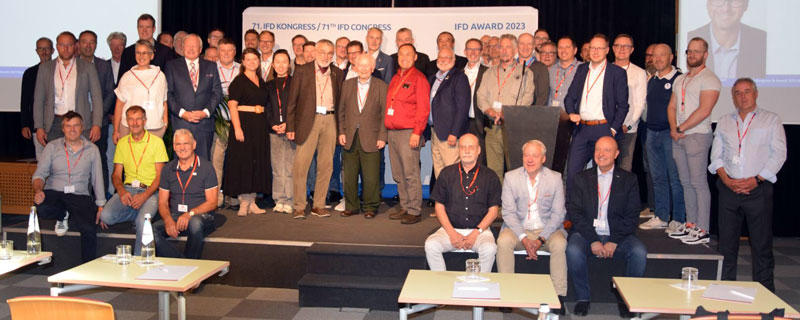 The entire group attending the 2023 IFD in Bolzano, Italy. The entire group attending the 2023 IFD in Bolzano, Italy.